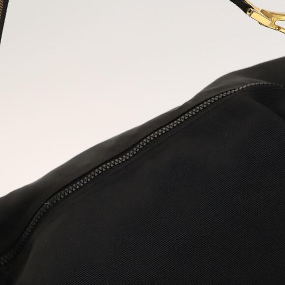 FENDI Shoulder Bag Nylon Black Gold - Picture 6 of 13